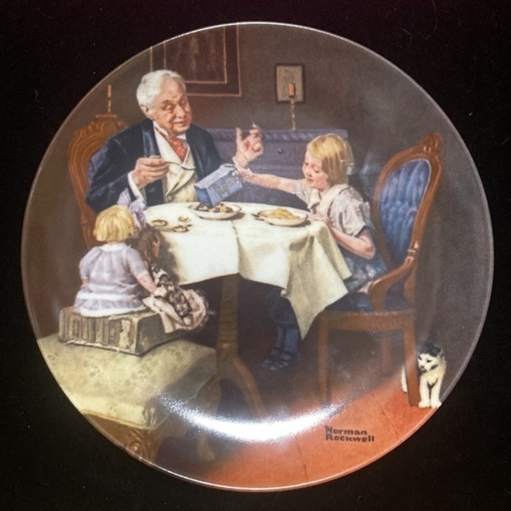 Norman Rockwell “The Gourmet” Collectible Plate